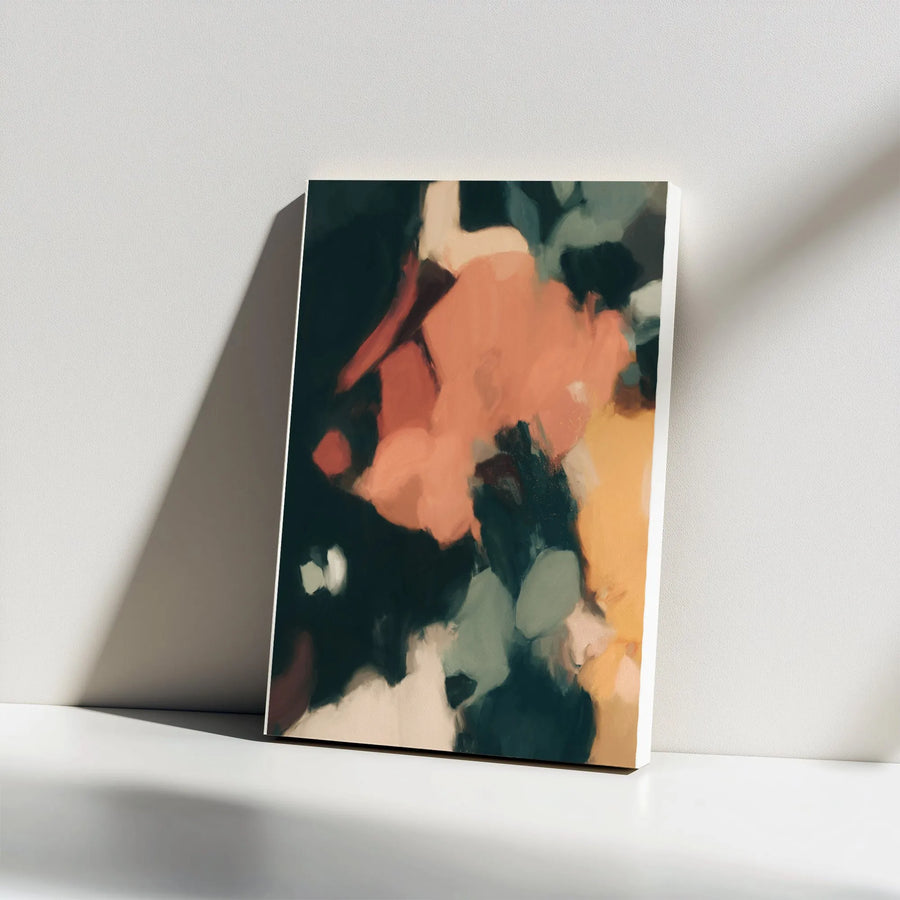 Abstract Canvas Wall Art | Modern Earth Tone Brush Stroke Painting | Premium Thick 1.25" Gallery Wrapped Print | Living Room & Office Decor Gift