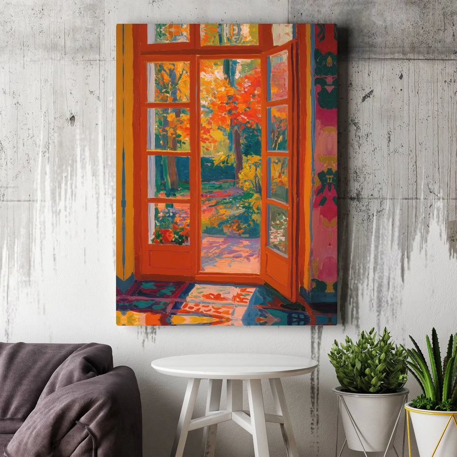 Matisse Open Window Canvas Print | Colorful Fauvist Wall Art | Premium Gallery Wrapped Canvas | Modern Home Decor Gift