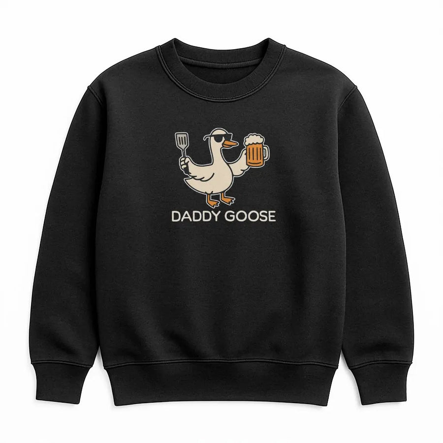 Daddy Goose Sweatshirt | Funny BBQ Beer Graphic | Premium Cotton Blend | Father's Day Gift for Dad