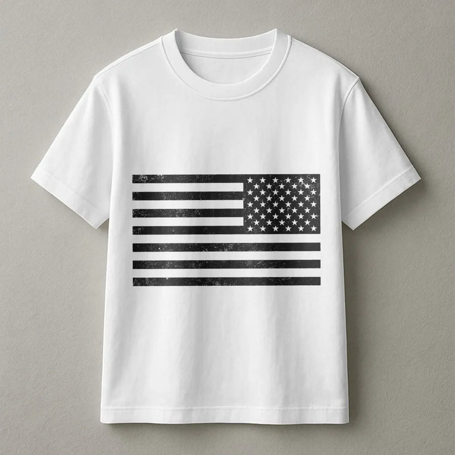Distressed American Flag T-Shirt | Vintage USA Patriot Graphic | Premium Soft Cotton | Patriotic Gift For Men And Women