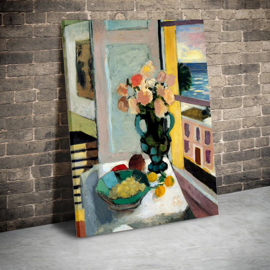 Matisse The Open Window Canvas Print | Famous Fauvist Painting Reproduction | Premium Fade-Resistant Wall Art | Modern Art Lover Home Decor Gift