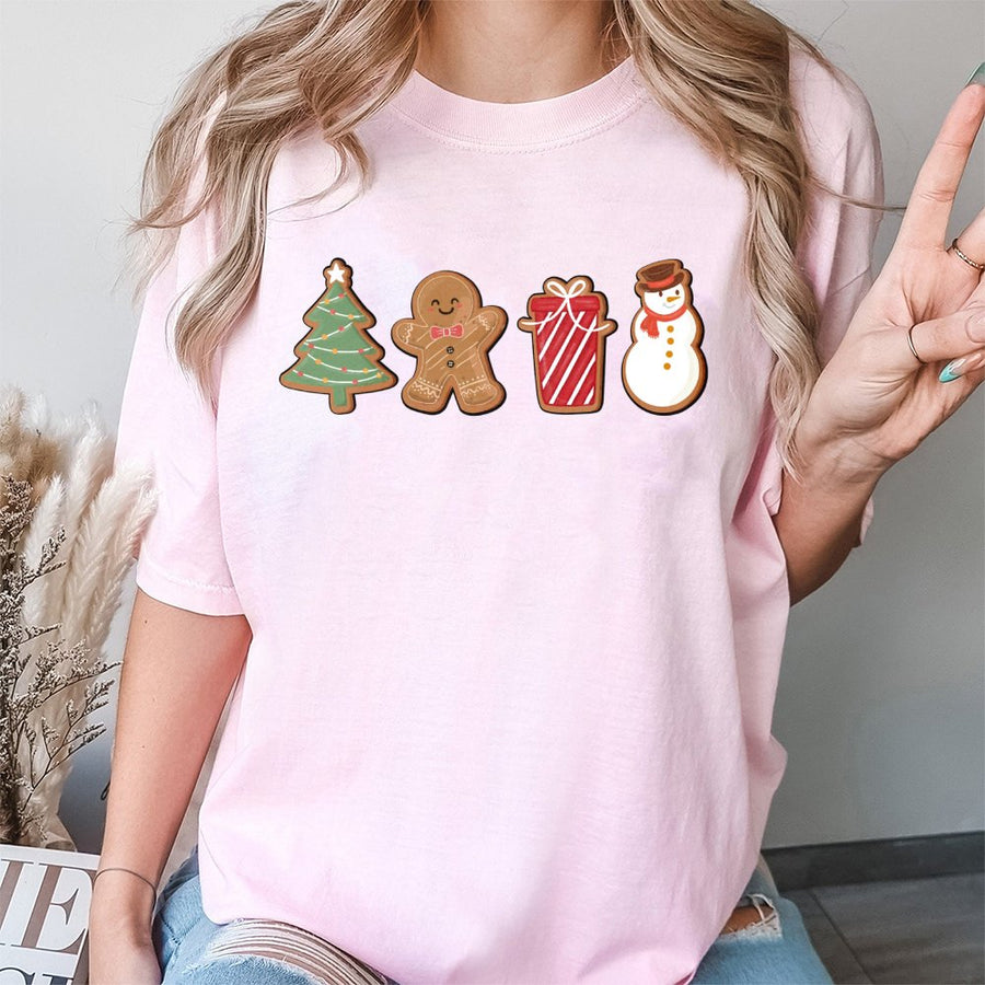Christmas Gingerbread T-Shirt | Cute Holiday Cookie Graphic Tee | Premium 100% Cotton Apparel | Festive Winter Gift For Women & Adults