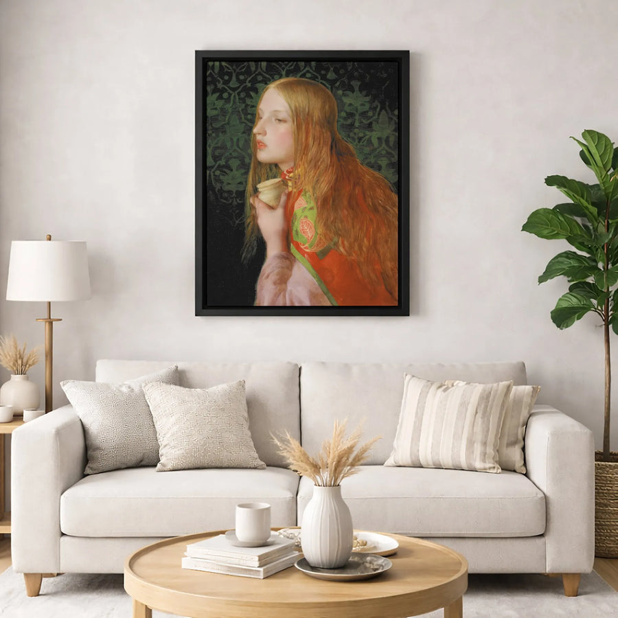 The Love Cup by Dante Gabriel Rossetti | Pre-Raphaelite Fine Art Print | Gallery-Quality 1.25" Canvas | Classic Home Decor Wall Art