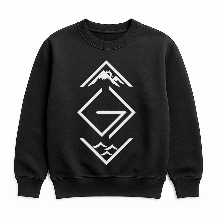 God Is Greater Than The Highs And Lows Sweatshirt | Minimalist Mountain Faith Graphic | Cotton-Poly Blend | Christian Gift For Men And Women