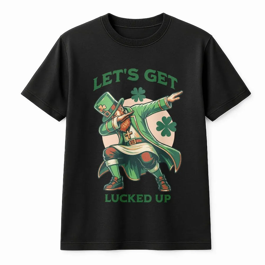 Funny St Patricks Day T-Shirt | Dabbing Leprechaun Graphic Sweatshirt | Premium Cotton Blend | Irish Pub Crawl Gift for Men & Women