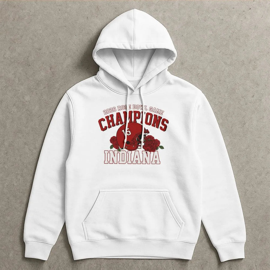 Indiana Football 2026 Rose Bowl Champions Hoodie, Indiana Team Players Hoodie, Iu Football Hoodie, Indiana Univers