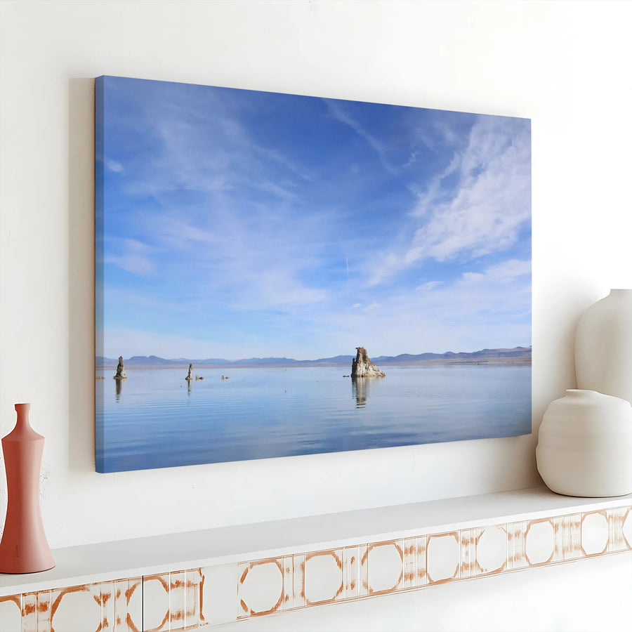 Mono Lake Tufa Towers Canvas Wall Art | California Landscape Photography | Premium Gallery-Wrapped Print | Ready-To-Hang Nature Decor