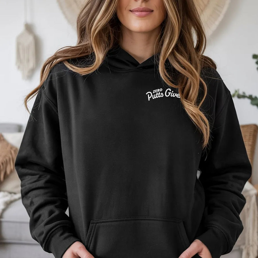 Zero Putts Given Golf Hoodie | Funny Pun Graphic Tee for Golfers | Premium Soft Cotton | Sarcastic Golfer Gift for Men