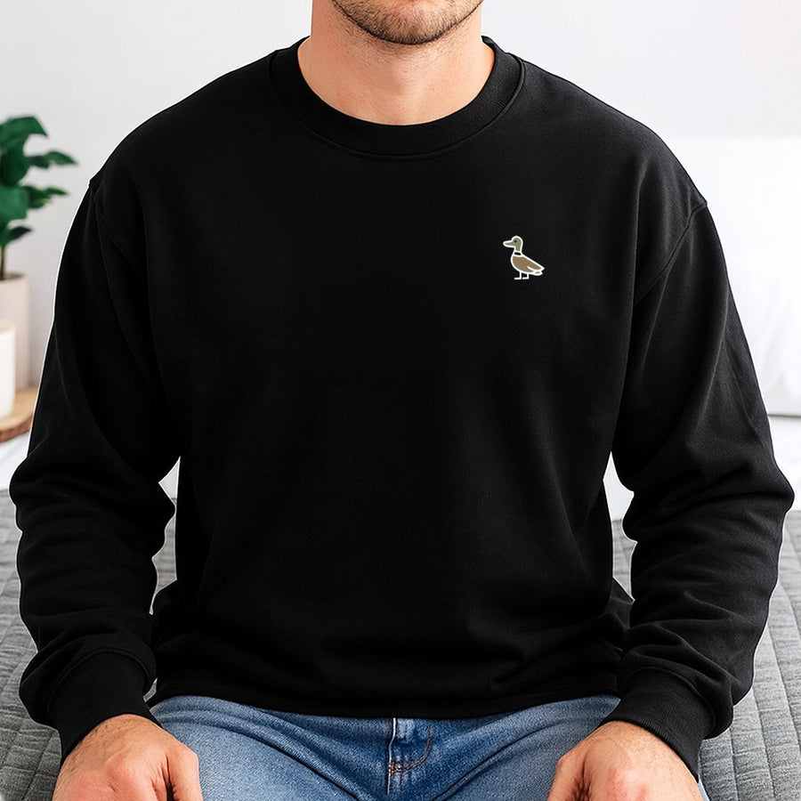 Cute Duck Sweatshirt | Minimalist Animal Graphic Crewneck | Premium Cotton Blend | Gift for Bird Lovers & Nature Enthusiasts