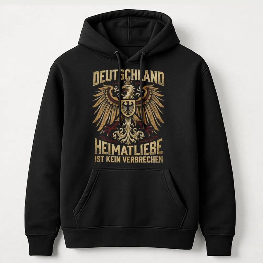 German Eagle Hoodie | Vintage Deutschland Adler Graphic | Premium Cotton Shirt | Patriotic Heimatliebe Gift for Germans