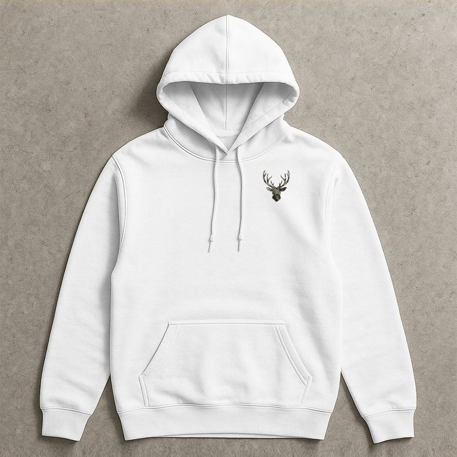 Camo Deer Hoodie | Patriotic Buck Hunting Graphic | Premium Cotton Blend | Gift For Hunter Country Style Men And Women