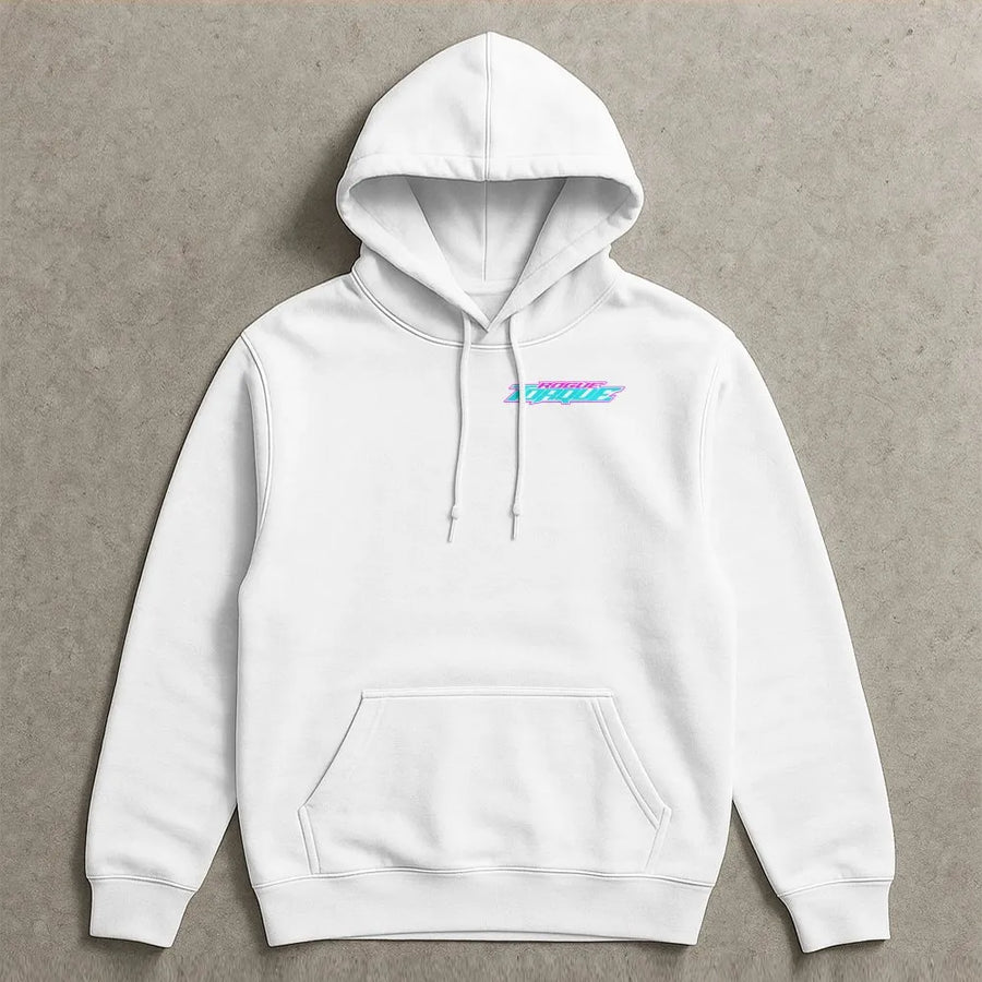 Retro Racing Hoodie | Rogue Torque 80s Neon Graphic | Premium Cotton Blend Pullover | Gift for Car Enthusiast
