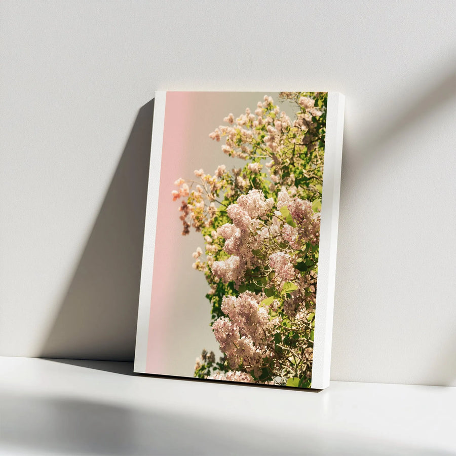 Lilac Flower Canvas Wall Art | Vintage Spring Floral Photography | Premium Gallery Wrapped Canvas | Cottagecore Home Decor Gift