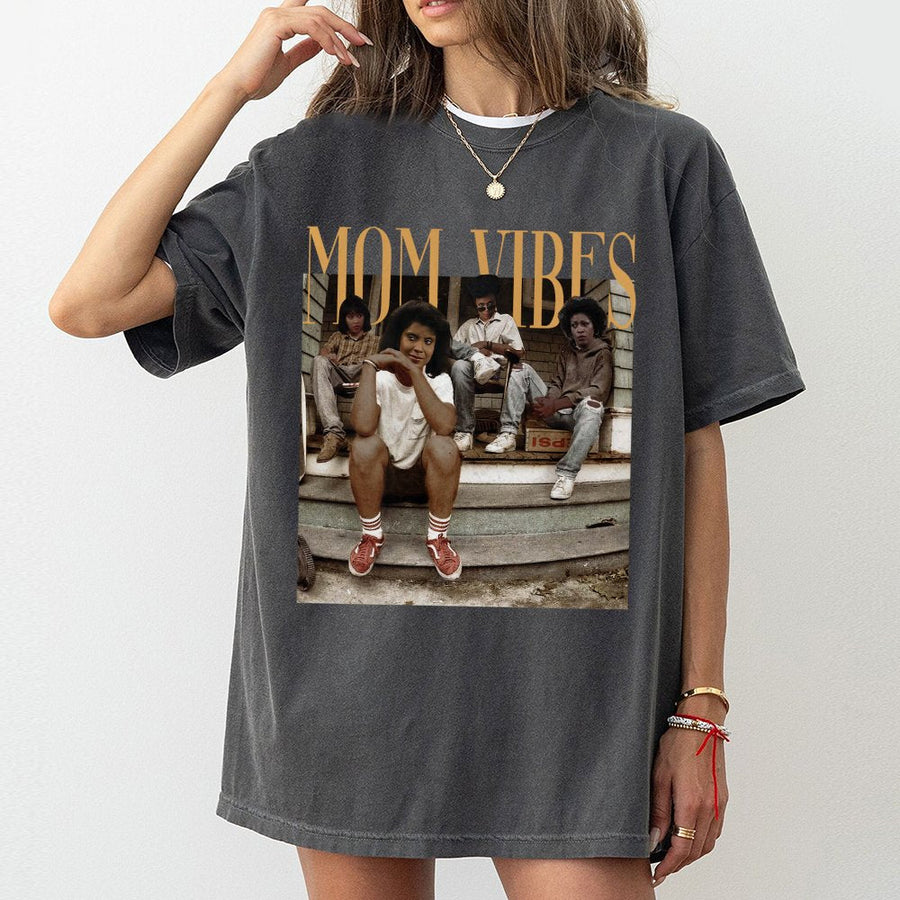 Mom Vibes T-Shirt | 90s Nostalgia Retro Sitcom Graphic Tee | Premium 100% Cotton Apparel | Cool Mom Gift for Her
