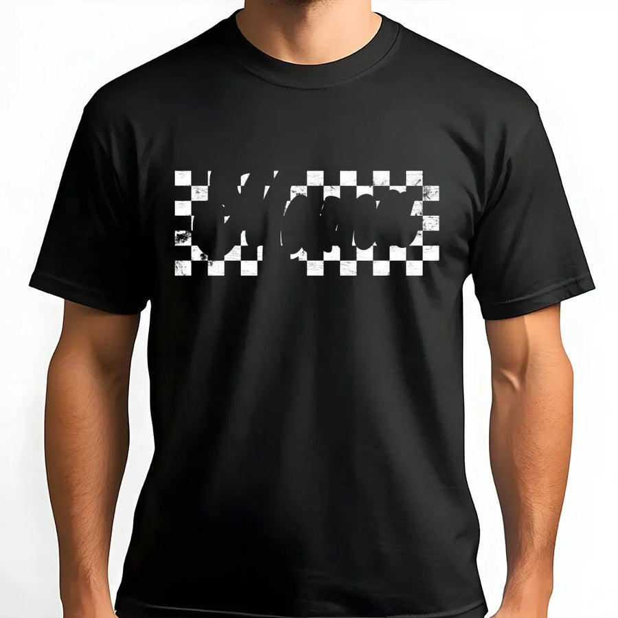 Checkered Mama T-Shirt | Retro Checkerboard Graphic | Premium Soft Cotton | Mother's Day Gift for New Moms
