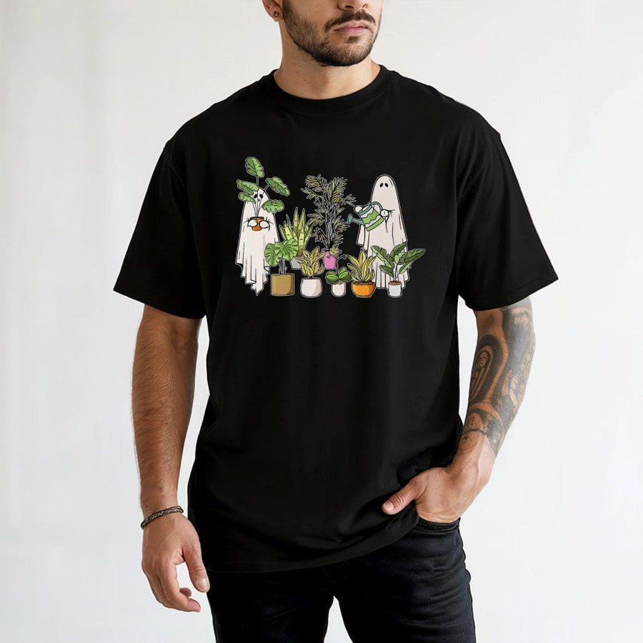 Ghost Plant T-Shirt | Cute Spooky Gardening Graphic | 100% Cotton Premium Tee | Halloween Gift for Plant Lover