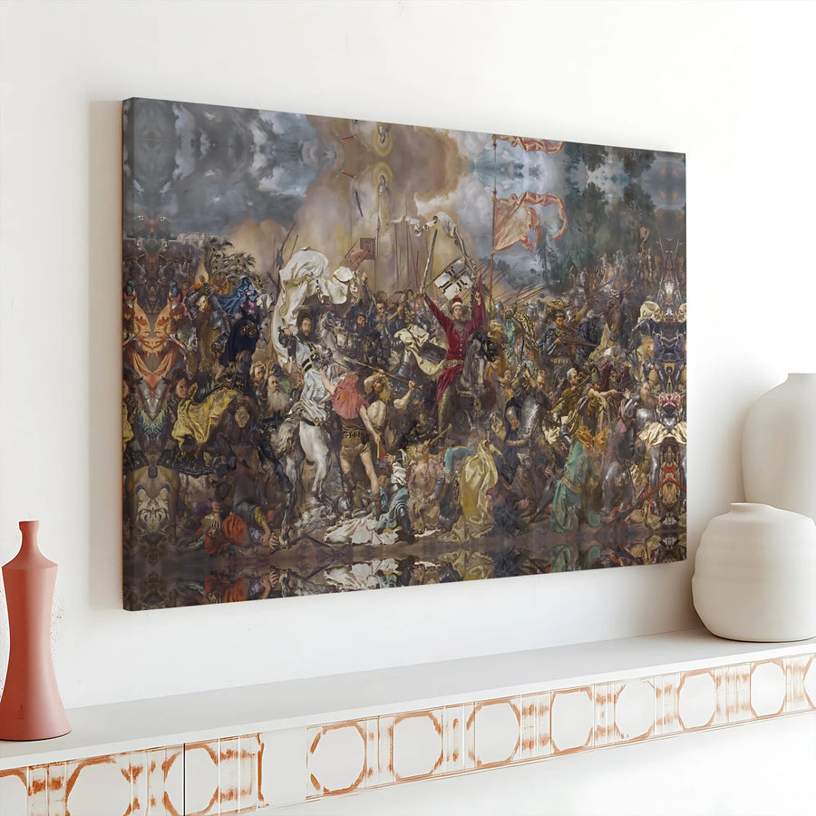 Battle Of Grunwald Canvas Print | Jan Matejko Historical Art | Premium Gallery Wrapped Wall Decor | Museum Quality Gift For History Buffs