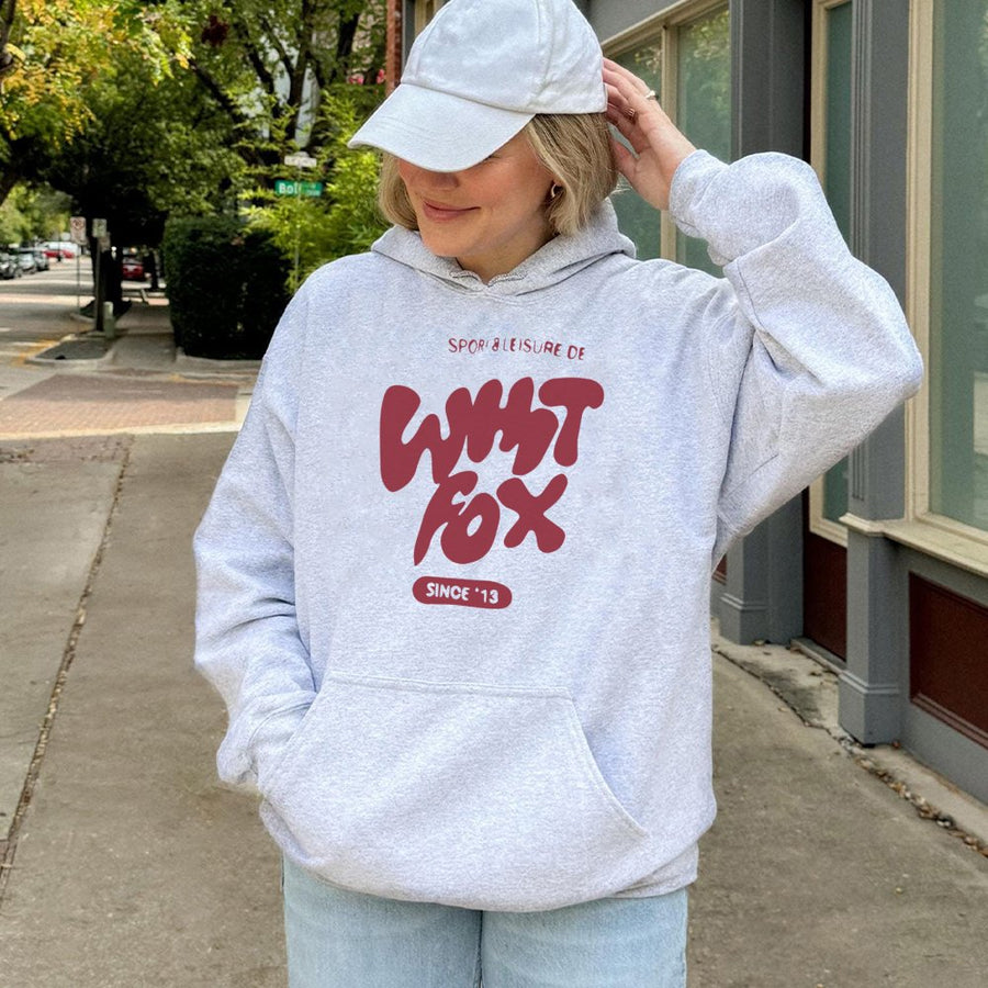 What The Fox Hoodie | Retro Sport And Leisure Graphic | Premium Cotton-Blend Pullover | Unisex Streetwear Gift For Her And Him