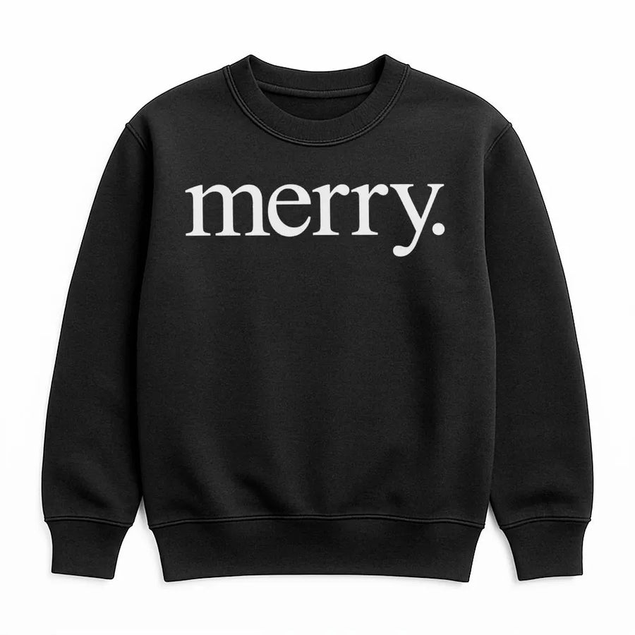 Merry Christmas Sweatshirt | Minimalist Holiday Typography Design | Premium Soft Cotton Blend | Cozy Festive Gift for Women and Men