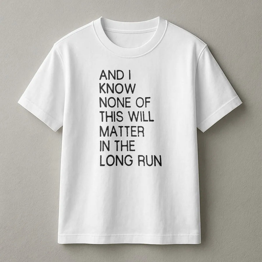 Existential Quote T-Shirt | Y2K Aesthetic Minimalist Text Design | Premium Cotton-Blend Sweatshirt | Sarcastic Philosophy Gift for Adults