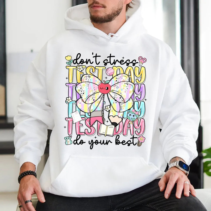 Test Day Shirt | Motivational State Testing Teacher Graphic Tee | Soft Cotton | Student Encouragement & Classroom Gift