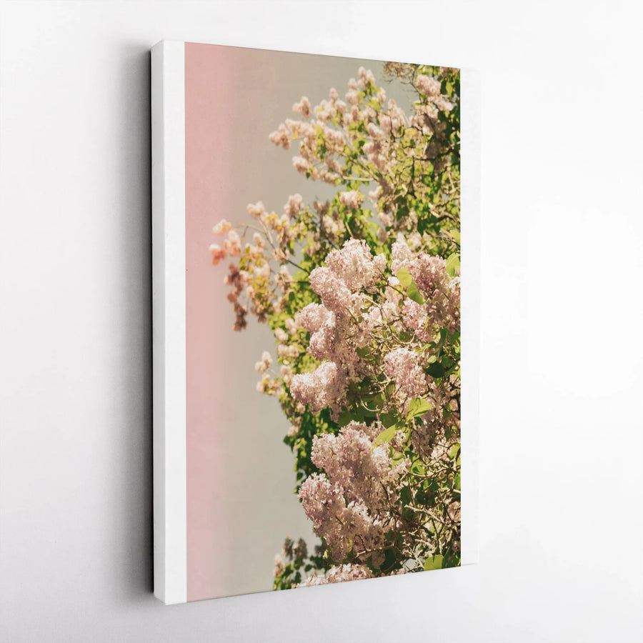 Lilac Flower Canvas Wall Art | Vintage Spring Floral Photography | Premium Gallery Wrapped Canvas | Cottagecore Home Decor Gift