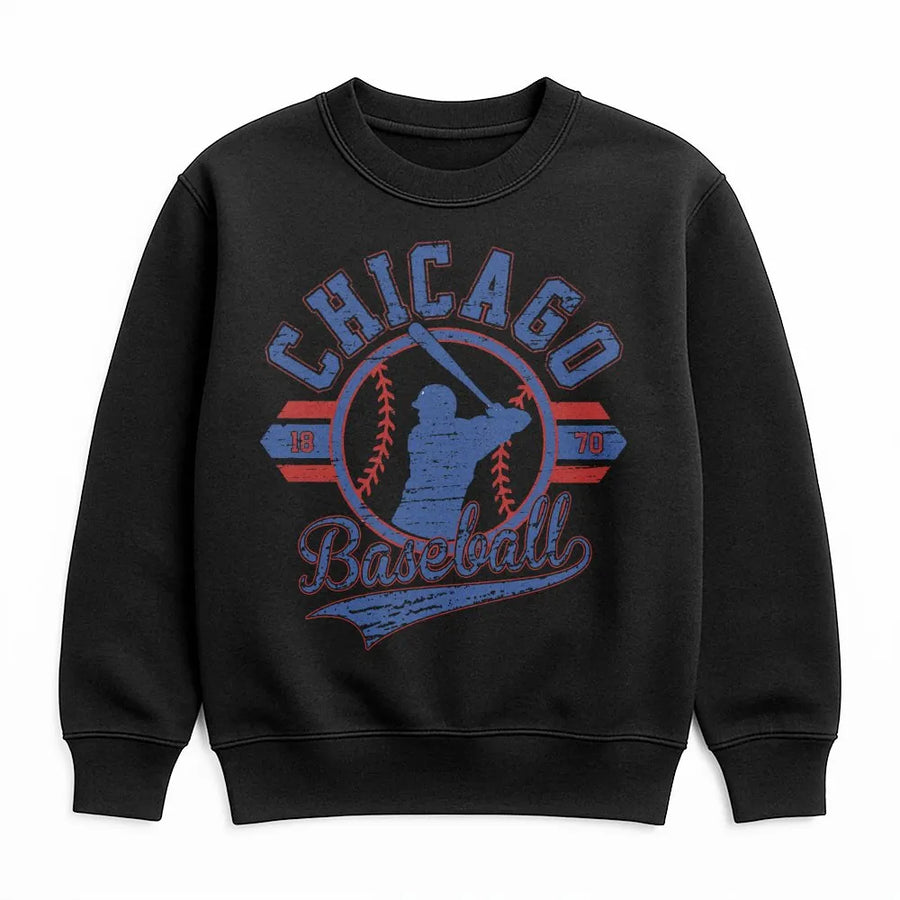 Vintage Chicago Baseball Sweatshirt | Retro Throwback 1870 Graphic Tee | Soft Cotton Unisex Shirt | Gift for Chicago Sports Fan
