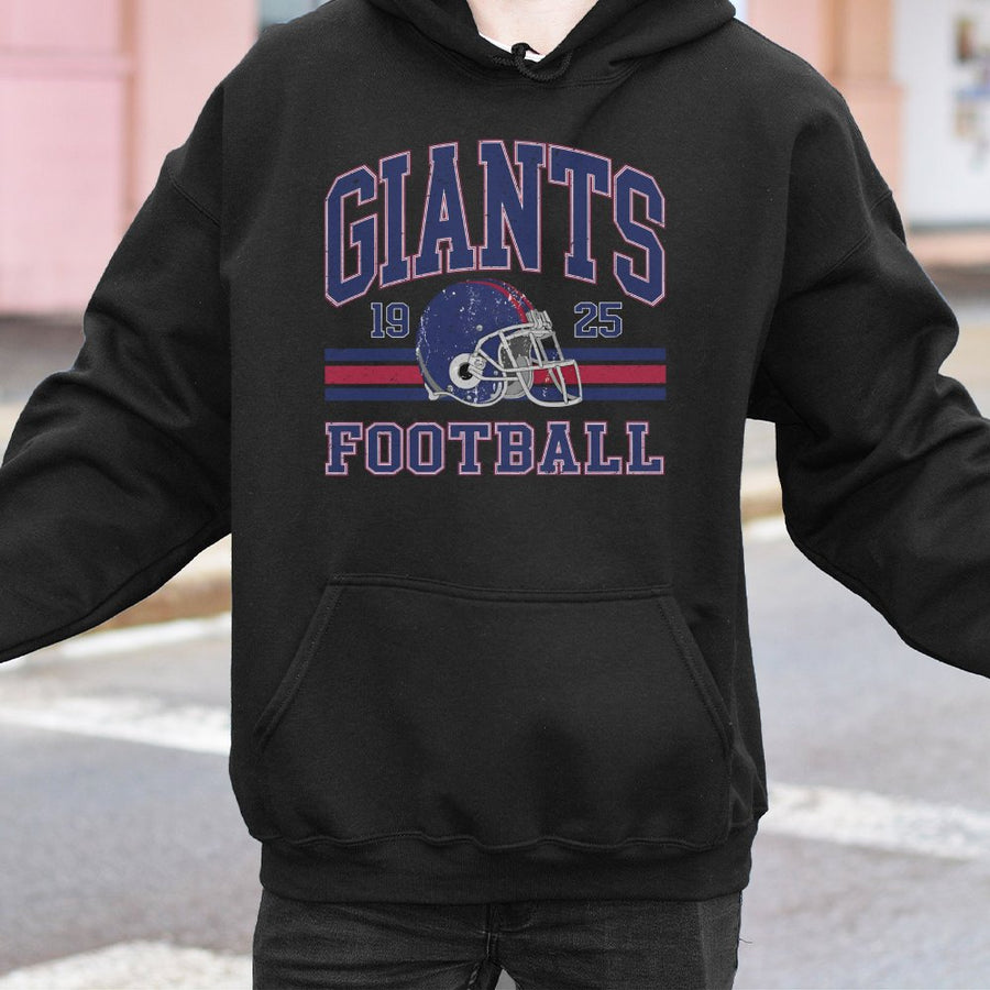 Vintage 90s Style Giants Hoodie New York Football Classic New York Football Top Fan Gift