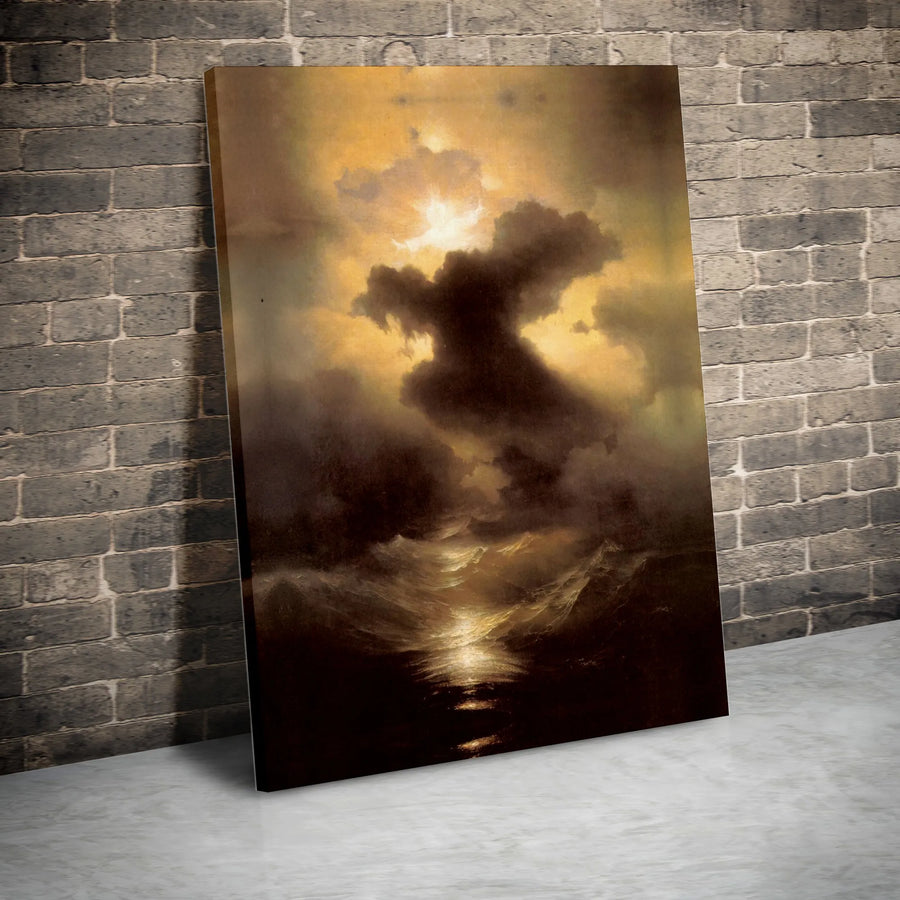 The Deluge Canvas Print by Francis Danby | Romanticism Seascape Wall Art | Gallery Quality 1.25" Profile | Museum Fine Art Gift for Collectors
