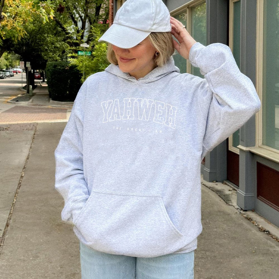 Yahweh Hoodie | The Great I Am Christian Apparel | Premium Cotton Blend Sweatshirt | Religious Faith Gift for Men and Women