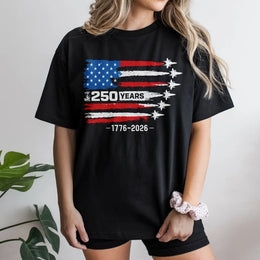 America 250th Anniversary T-Shirt | Patriotic US Flag Graphic Design | 100% Breathable Cotton | Premium Unisex Gift for Independence Day