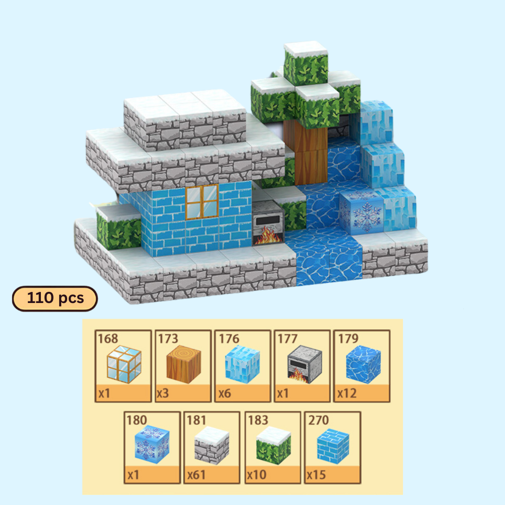 Ziror™ Blocks - Ice & Snow House (110pcs)