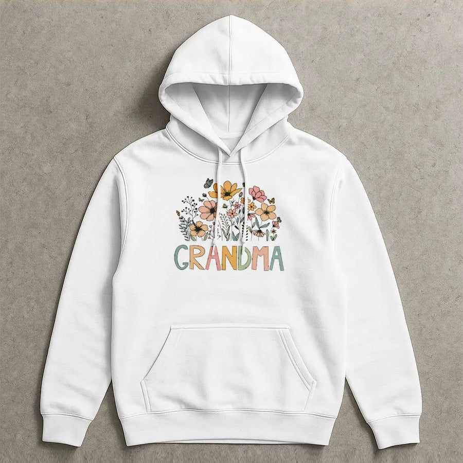 Wildflower Grandma Shirt | Retro Floral Graphic Tee | Soft Premium Cotton | Mother's Day Gift & Pregnancy Announcement for New Grandma