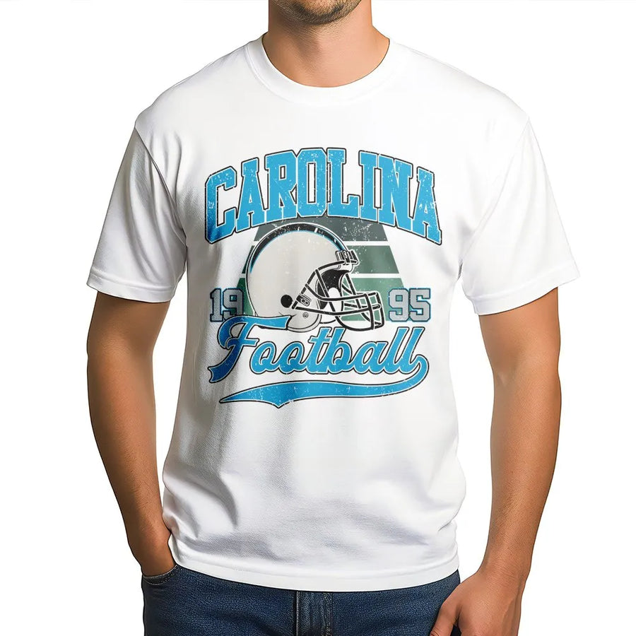 Carolina Vintage Style Football T-Shirt, Panther, Throwback Carolina Football T-Shirt, Gildan T-Shirt Gameday Fan Gift