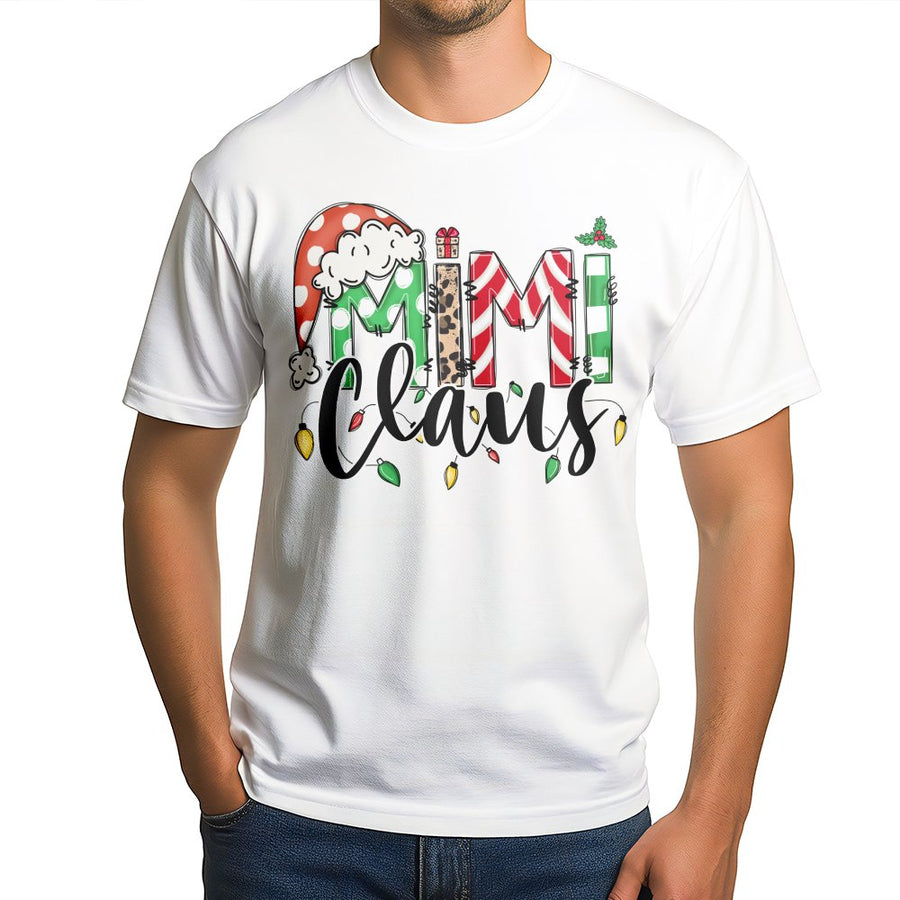 Mimi Claus Christmas T-Shirt | Festive Graphic Holiday Tee | Premium Soft Cotton | Perfect Gift for Grandma and Mimi