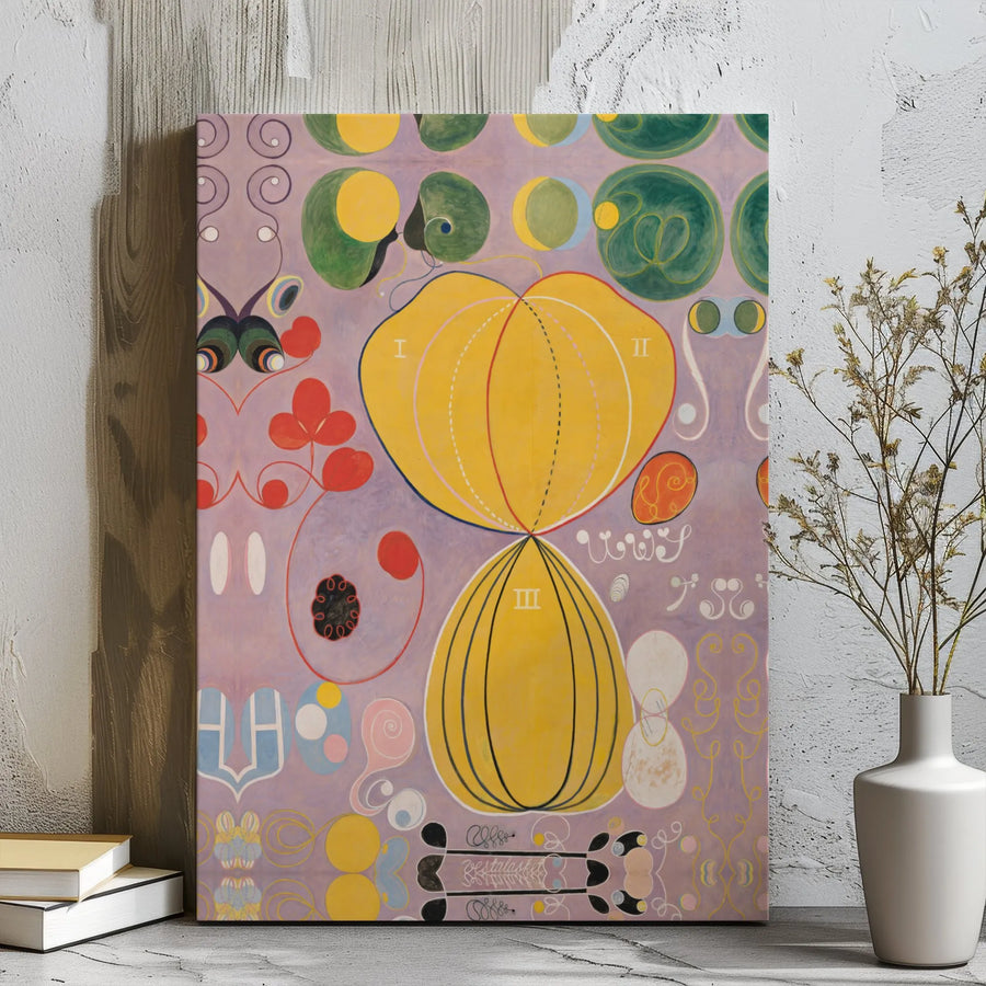 Hilma af Klint The Ten Largest No 7 Canvas Art | Abstract Spiritual Wall Decor | Premium Gallery Wrap Print | Modern Living Room Gift