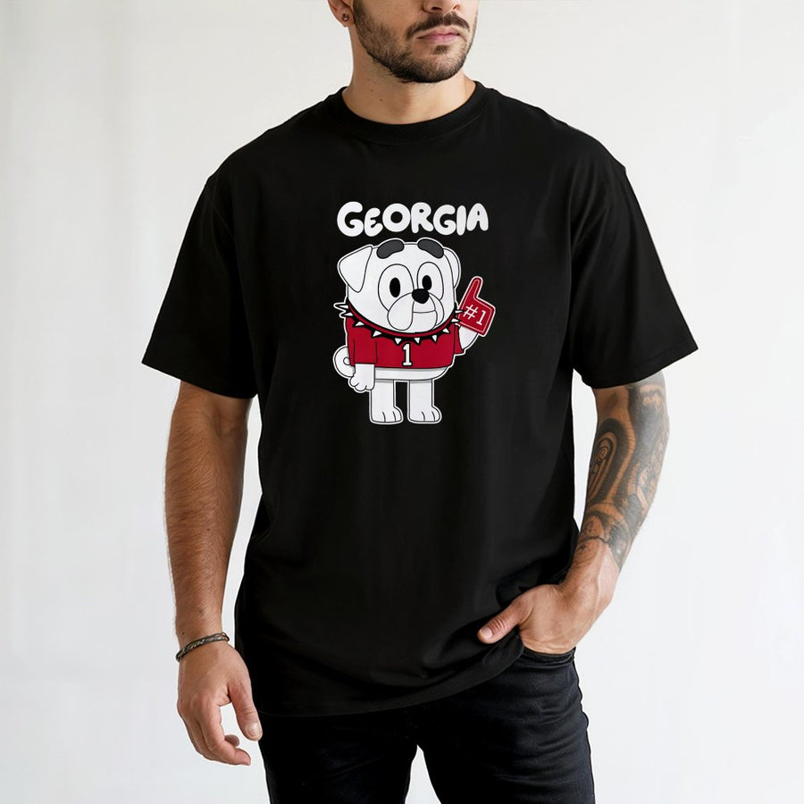 Georgia Dog Youth T-Shirt Football  Bulldogs Mascot Georgia Youth T-Shirt Game Day T-Shirt