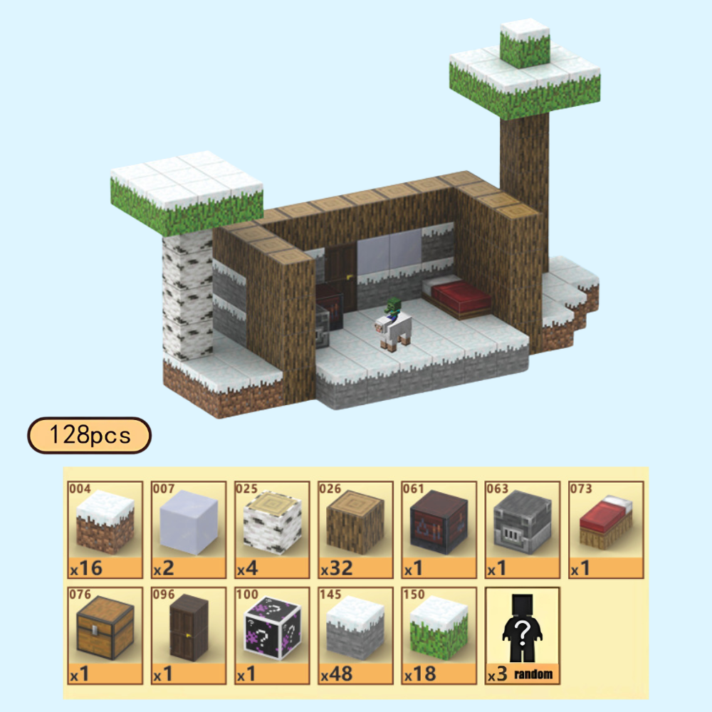 Ziror™ Blocks - Snow Hut (128pcs)