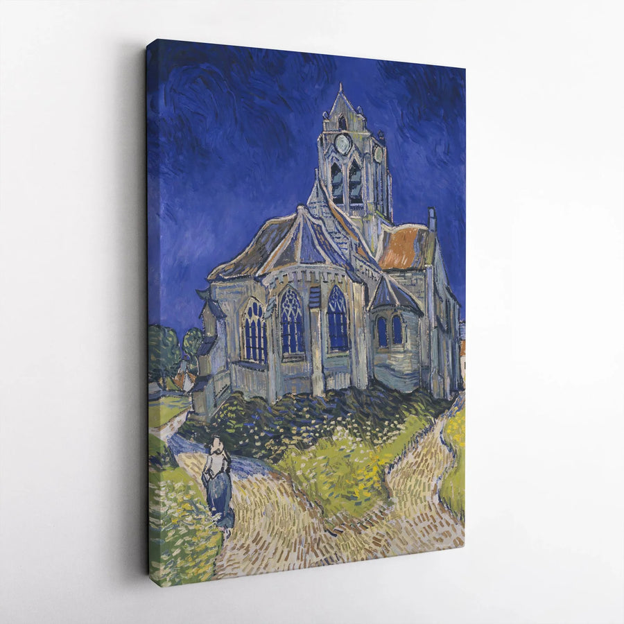 The Church At Auvers Canvas Print | Vincent Van Gogh Post-Impressionist Wall Art | Premium Gallery Wrapped | Famous Fine Art Home Decor Gift