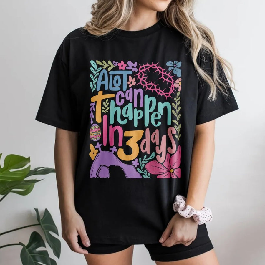 He Is Risen Easter T-Shirt | Boho Faith Christian Graphic Tee | 100% Soft Cotton Premium Quality | Religious Gift for Men and Women