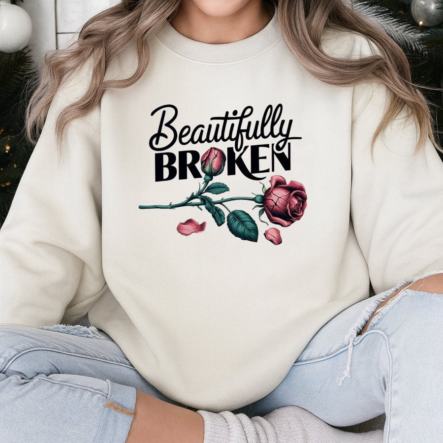 I Am Not Okay But Its All Gonna Be Alright Sweatshirt | Trendy Mental Health Quote Apparel | Soft Cotton-Blend Fleece | Gift For Her And Him