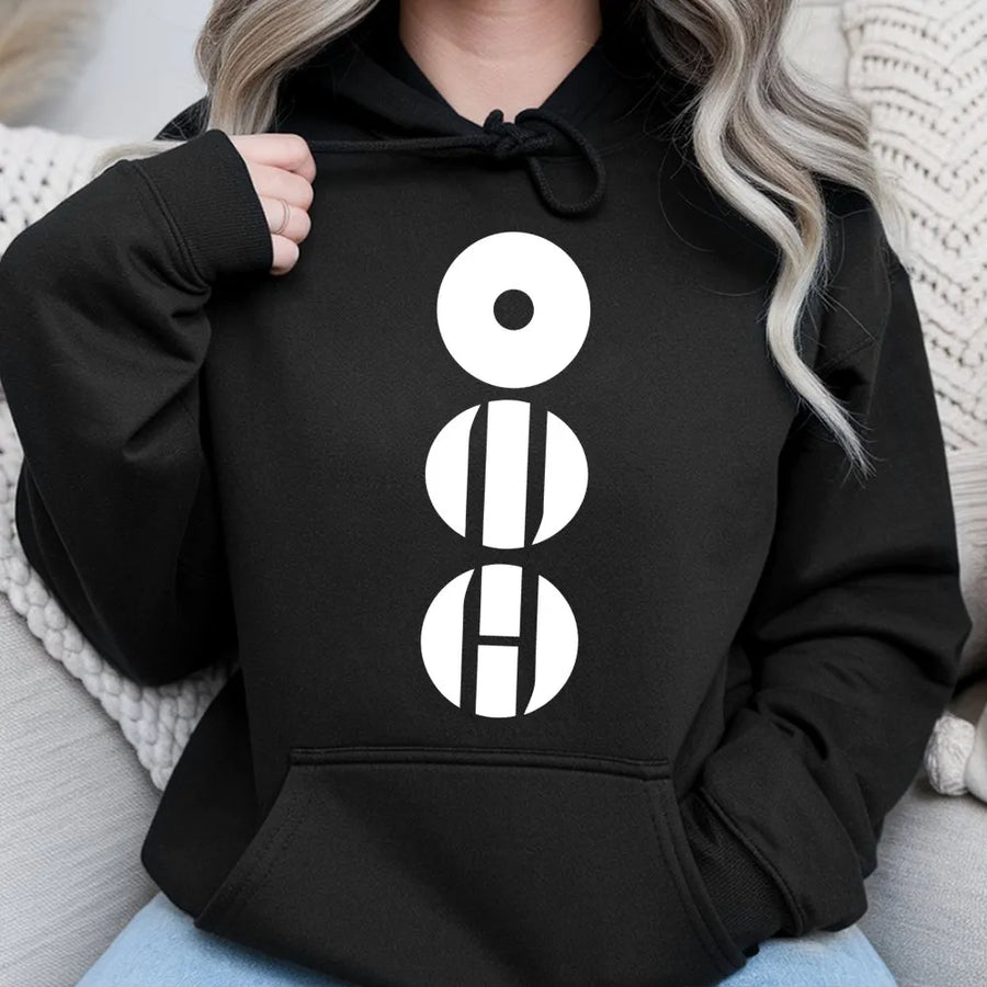 Graphic Concert Hoodie | Minimalist Red Circles Logo | Premium Cotton Blend | Unisex Fan Apparel Gift for Music Lovers