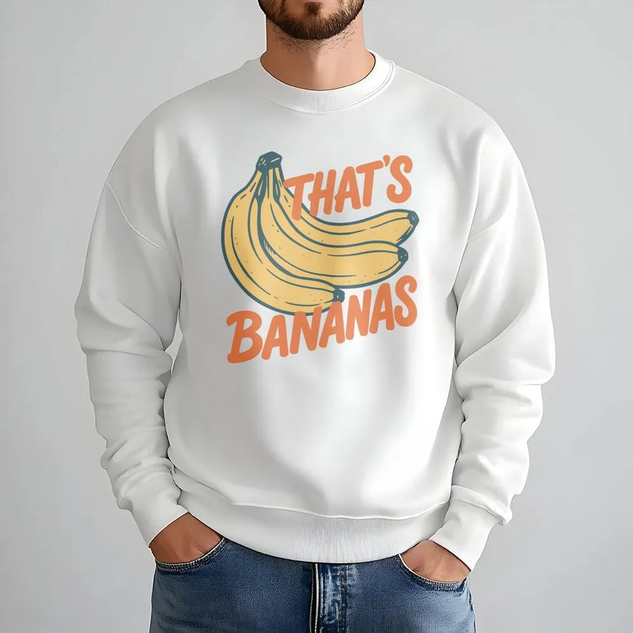 That's Bananas Sweatshirt | Retro Funny Fruit Meme Graphic | Premium Comfort Colors® Tee | Gift for Banana Lover & Foodie