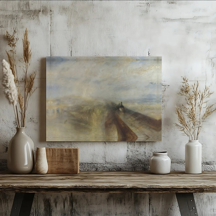 Turner Rain Steam and Speed Canvas | Famous Impressionist Railway Painting | Premium Stretched Wall Art | Collector's Gift for Art Lover