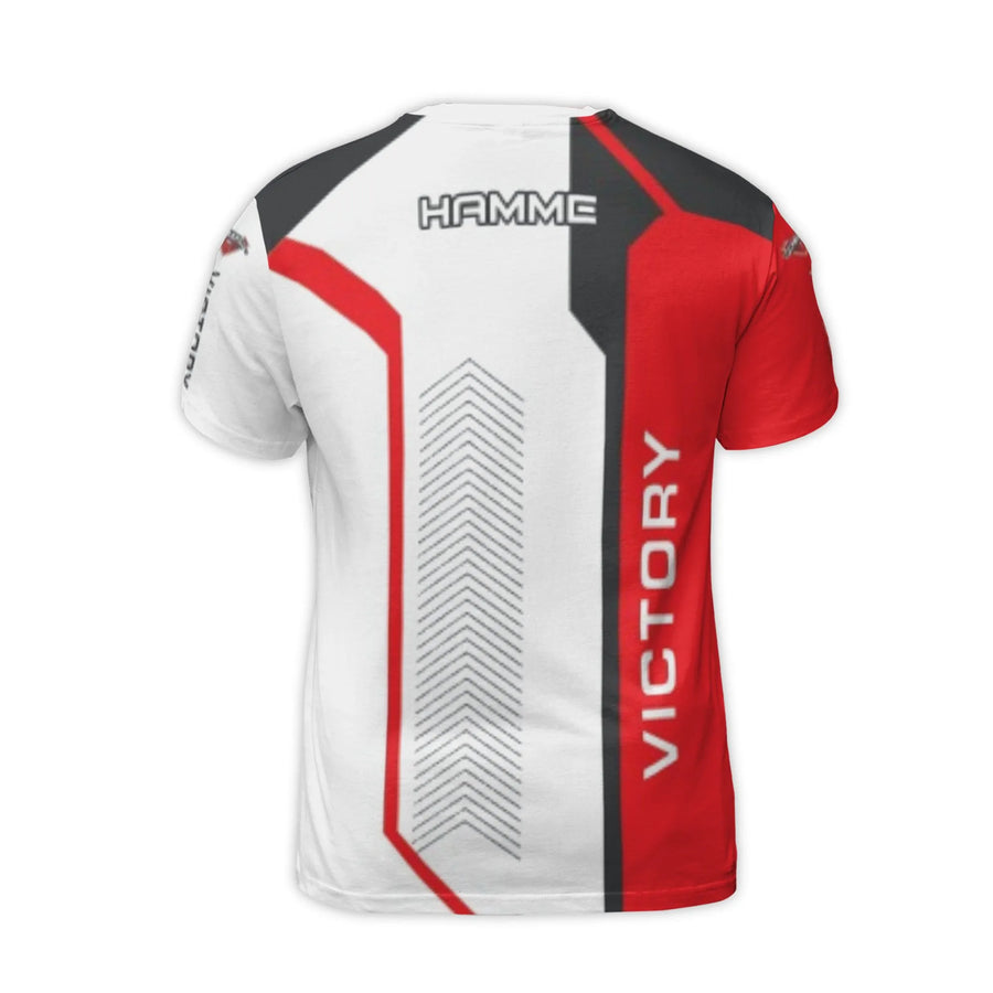 Racing Victory 3D T-Shirt | Modern Motorsports Graphic Tee | Premium Polyester Spandex Jersey | Sporty Streetwear Gift for Car Enthusiasts