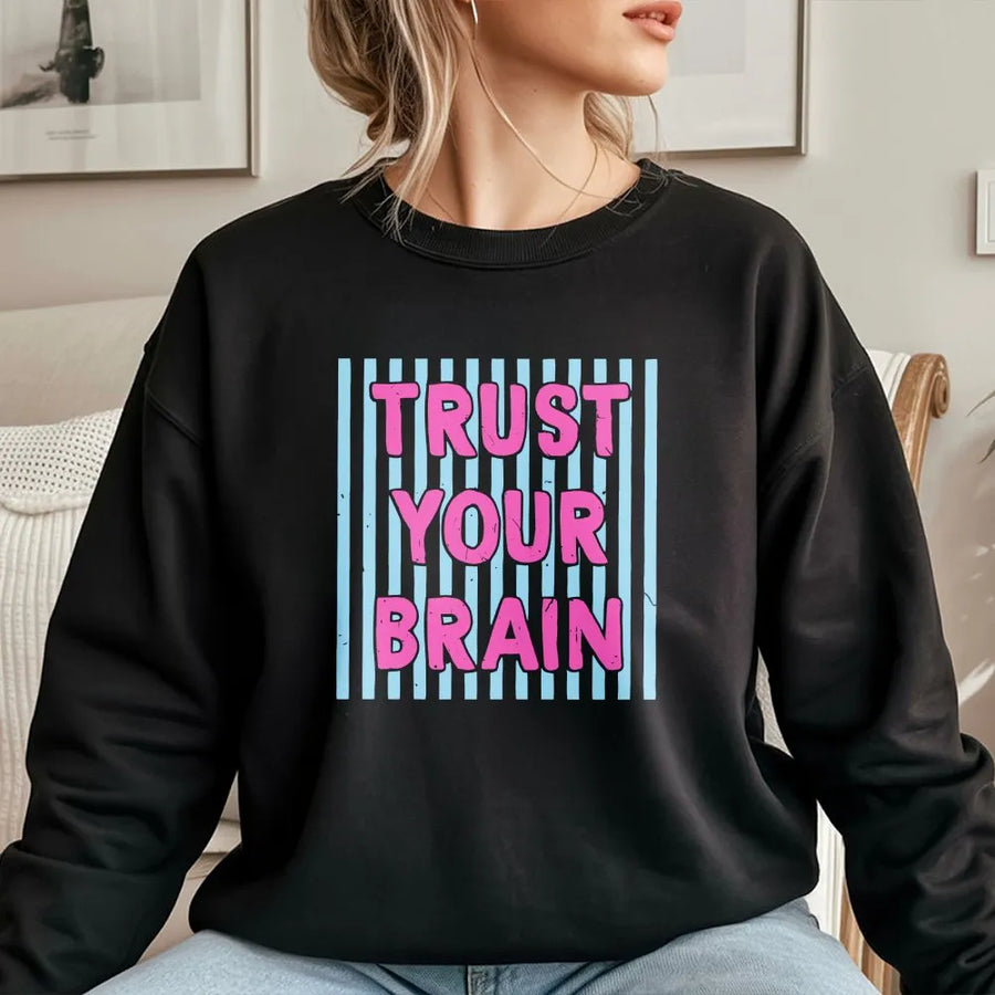Teacher Testing Day Shirt | Trust Your Brain Retro Graphic | Soft Cotton Tee | Matching State Testing Team Gift