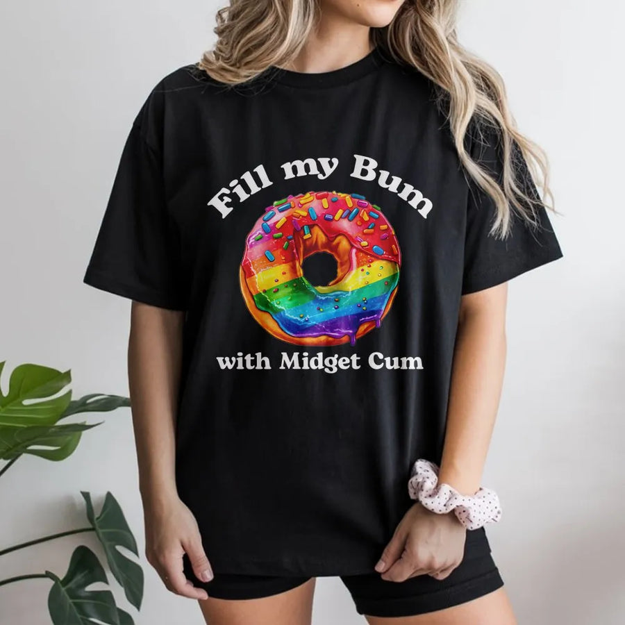 Funny Donut T-Shirt | Adult Humor Sarcastic Meme Graphic | Premium Cotton Blend | Gag Gift for Men and Women
