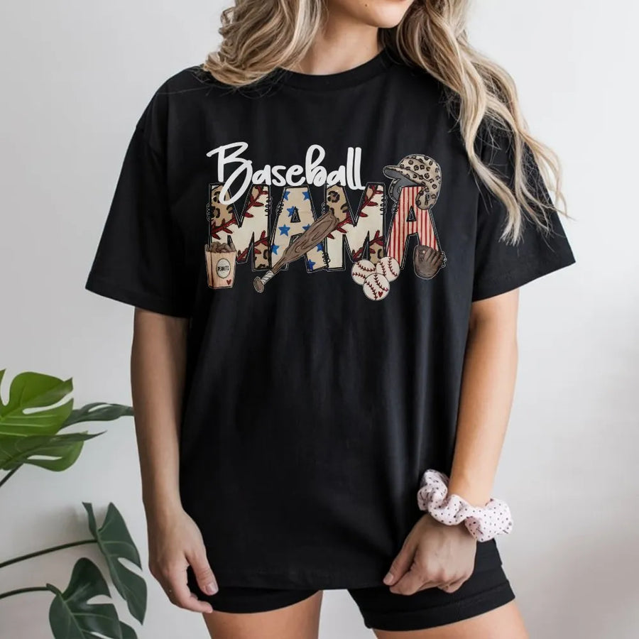 Baseball Mama T-Shirt | Vintage Gameday Graphic Tee | Soft Cotton Shirt | Mother's Day Gift for Baseball Mom