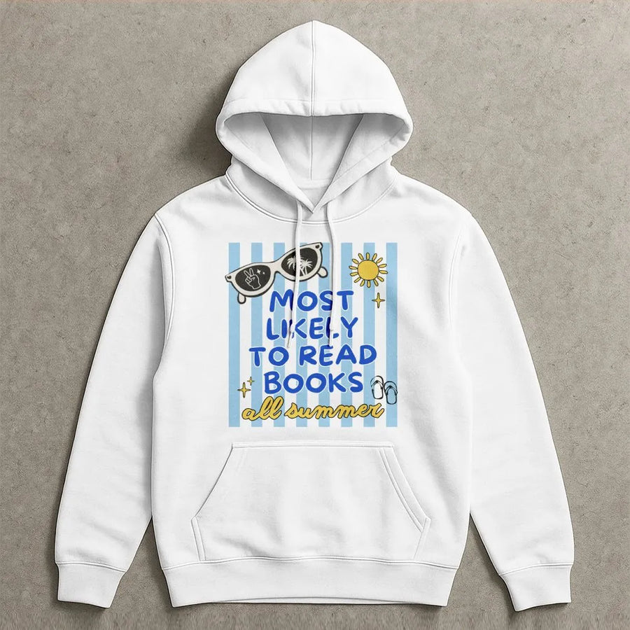 Most Likely To Travel Hoodie | Retro Summer Graphic Pullover | Premium Soft Cotton Blend | Funny Vacation Gift for Traveler