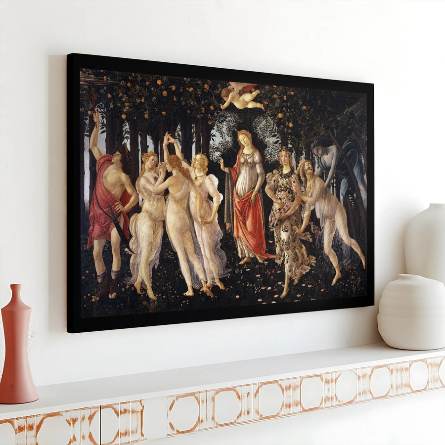 Sandro Botticelli Primavera Wall Art | Classic Renaissance Allegory of Spring Painting | Premium 1.25" Gallery Wrap Canvas | Sophisticated Home Decor Gift